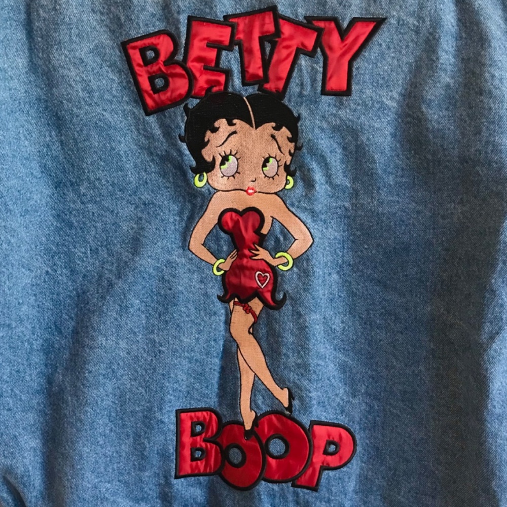 Betty Boop Three Rivers Denim Jacket Size Large - Picture 7 of 7